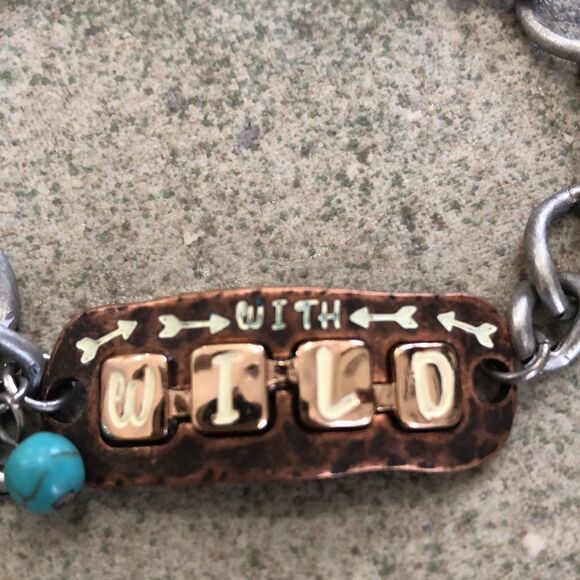 Bohemian copper toggle bracelet WITH WILD - Picture 3 of 5